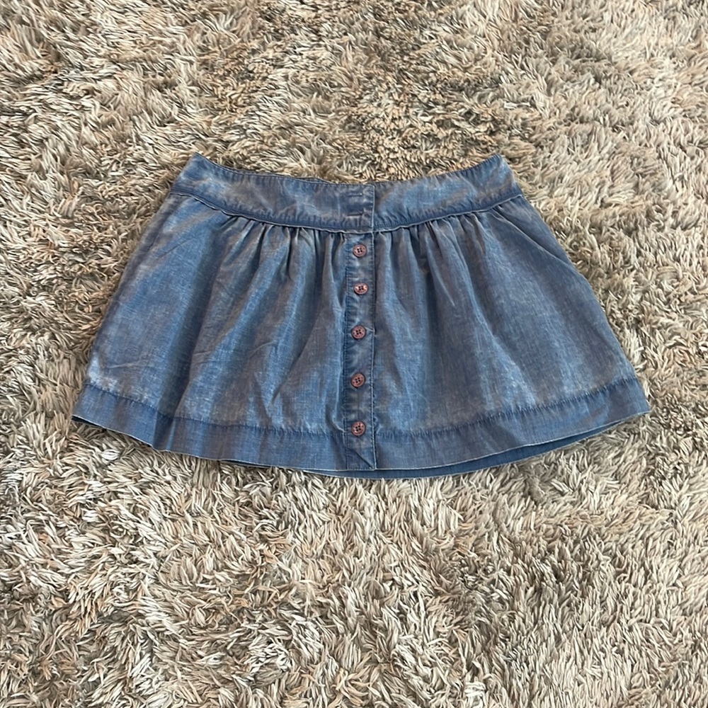 Guess Chambray Button Down Mini Skirt - image 1